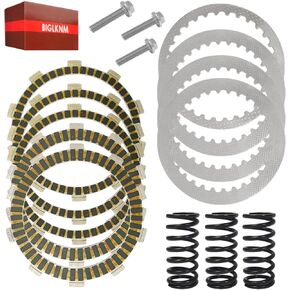 Clutch Friction & Steel Plates Compatible with Kawasaki Z400 ZX-4R ZX-4RR Ninja 400 EX400 2018-2024 Replacement 13088-0593 Motorcycle Ninja 400 Clutch Kit