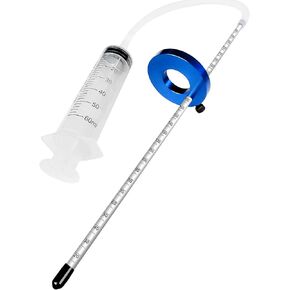 2024 Upgrade Fork Oil Level Tool Accurate 300 mm Markings Fork Oil Level Measurement Gauge Tool 60 ml Syringe with Adjustable Ring Works for Mountain Bike Motorcycle