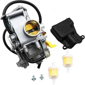 KIPA Carburetor For Sportrax 300 TRX300EX 1993-2008 Replace OEM Part number 16100-HM3-670 16100-HM3-L00 16100-HM3-A61 With 2Pcs New Fuel Filters