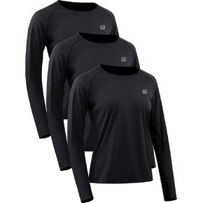 NELEUS Women's Athletic Workout Shirts Long Sleeve Running Yoga Tops