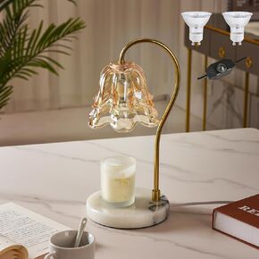 REYDELUZ Candle Warmer Lamp with Timer/Dimmer,for Scented Candles Top-Down Candle Melting,Home Bedroom Decor House Warming Gift for Mom