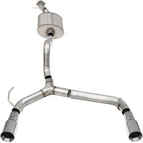 Corsa - 21-22 Ford Bronco 2.7L 2-Door 2.75in Cat-Back Dual Rear Exhaust w/4in Straight-Cut Polish Tips (21208)