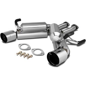 DNA MOTORING CBE-350Z-G35-AX Cat Back Exhaust System [Compatible with 03-08 Nissan 350Z / 03-06 Infiniti G35]