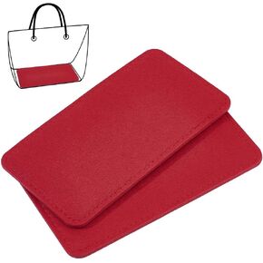 PH PandaHall 2pcs Red Felt Bag Base Shaper, 9x5'' Purse Organizer Inserts Rectangle Bag Liner Board Bag Bottom Shaper Purse Insert Bottoms for Handbag Leather Bag Backpack Travel Bag