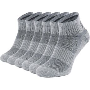 281Z Running Cushion Ankle Low Cut Socks - Cushioned Sole - Moisture Wicking - Odor Resistant