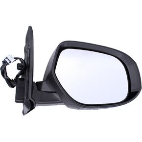 ApplianPar Left Driver Side Door Mirror Assembly for Mitsubishi Outlander Sport 2014-2019 9 Pins Power Heated Glass Rear View Mirror Glossy Black