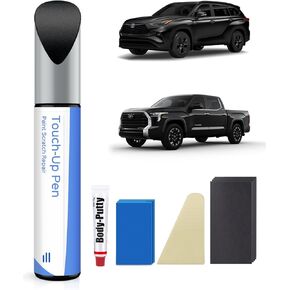 Attitude/Midnight Black Metallic(218) Touch Up Paint Repair Kit Compatible with Toyota - DIY Kit Exactly Matches Chips and Nicks