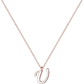 Yoosteel S925 Sterling Silver Initial Necklaces for Women, Silver Initial Necklaces for Women Jewelry Dainty Hypoallergenic Letter Necklace Tiny Cursive Initial Necklaces for Women Gifts