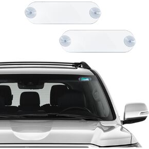 2PCS EZ Pass Holder, Transponder Holder, Ezpass Holder with Strong Suction Cups, Toll Pass Windshield Mount Easy to Install and Remove Universal Fits All Major Toll Passes