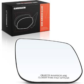 A-Premium Right Passenger Side Heated Mirror Glass with Backing Plate Compatible with Chevrolet Colorado & GMC Canyon, 2015-2022 - Exterior Side View Convex Mirror