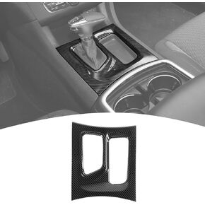 for Charger Gear Shift Panel Cover Trim Carbon Fiber Compatible with Dodge Charger 2015-2024 Carbon Fiber Interior Accessories
