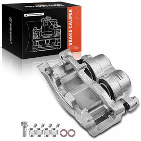 A-Premium Disc Brake Caliper Assembly with Bracket Compatible with Select Chevrolet, GMC, Isuzu and Oldsmobile Models - Blazer, S10, Jimmy, Sonoma, Hombre, Bravada - Front Right Pasenger Side
