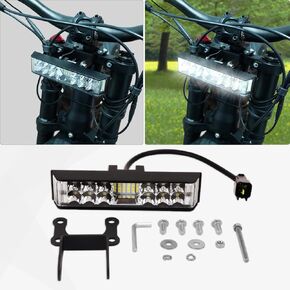 YEBEICO LED Headlight Kit for Talaria Sting R MX4 MX3 with Switch, Plug N Play Light Bar Headlight with Headlamp Mount Bracket, High Brightness Front Headlamp LED Bulbs Light (With Switch)