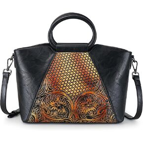 Women Satchel Handbags Crossbody Bag Top Handle Purse Medium Tote Bag Leather Shoulder Bag