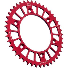 JT Sprockets JTA210.44RED Red Racelite Anodized Aluminum 7075 T6 Rear Sprocket, Single