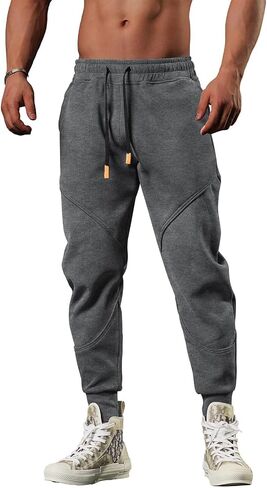 Men's Casual Sweatpants Joggers for Men Workout Hiking Pants Running Pants Sports Track Training in Saudi Arabia