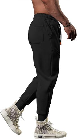 Men's Casual Sweatpants Joggers for Men Workout Hiking Pants Running Pants Sports Track Training in Saudi Arabia