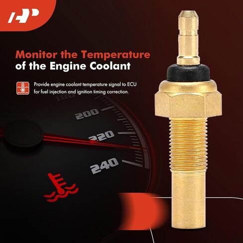 A-Premium Engine Coolant Temperature Sensor [1 Pin] Compatible with Mazda 323 1986-1989, 626 1983-1989, 929 1988-1991, B2000 1986-1987, B2200, GLC, MX-6, RX-7 & Ford Festiva, Probe & Mercury Tracer in Saudi Arabia
