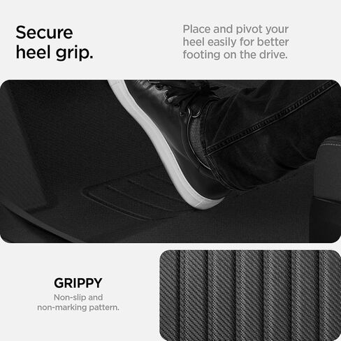 مجموعة سجادة Spigen WeatherBloc Trunk Frunk (إصدار كربوني) مقاومة للطقس غير قابلة للانزلاق مصممة خصيصًا لطراز Tesla 3 2025/2024 Highland مع تقنية Sliplock in Saudi Arabia