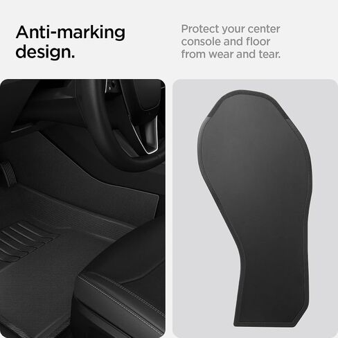 مجموعة سجادة Spigen WeatherBloc Trunk Frunk (إصدار كربوني) مقاومة للطقس غير قابلة للانزلاق مصممة خصيصًا لطراز Tesla 3 2025/2024 Highland مع تقنية Sliplock in Saudi Arabia