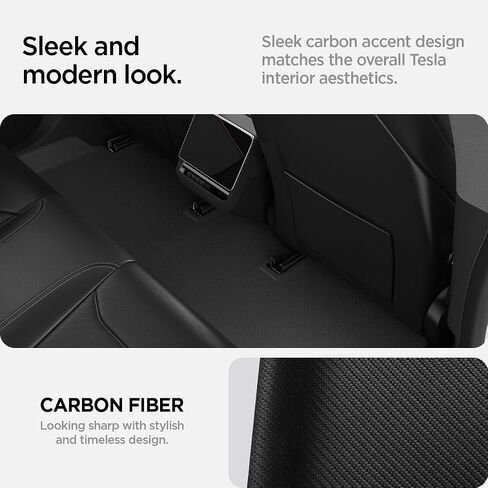 مجموعة سجادة Spigen WeatherBloc Trunk Frunk (إصدار كربوني) مقاومة للطقس غير قابلة للانزلاق مصممة خصيصًا لطراز Tesla 3 2025/2024 Highland مع تقنية Sliplock in Saudi Arabia