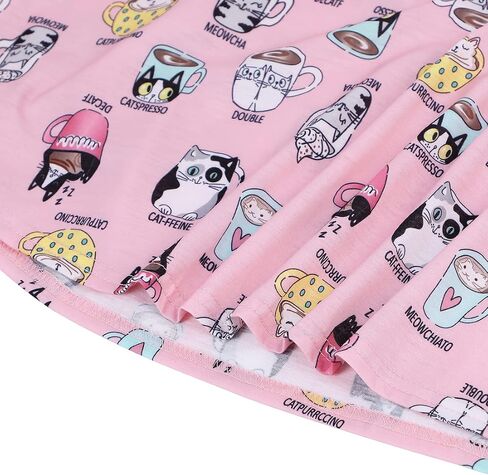 American Trends Womens Pajama Sets Two Piece Sleep Shirt Short Sleeve Cartoon Print Pj Set Tops with Capri Pants Sleepwear in Saudi Arabia