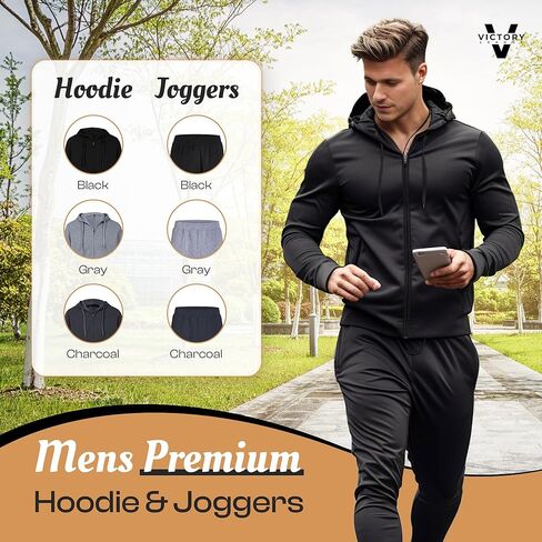 هوديي رجالي من Victory League مكون من 3 قطع، هوديس للرجال، هوديس رجالي، سوياتشيرتس للرجال، سويت شيرت رجالي، هوديس رجالي in Kuwait