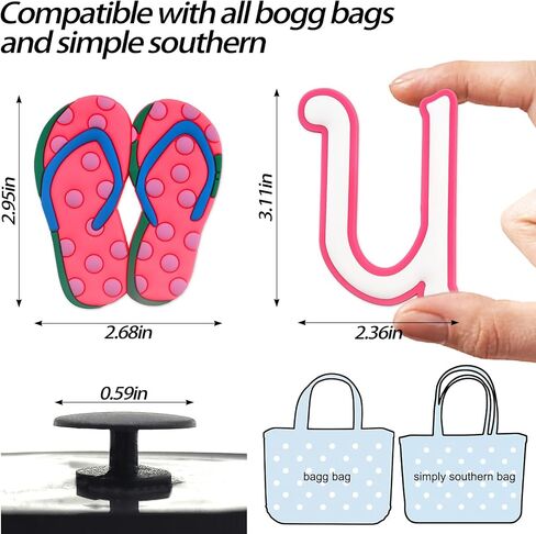 Pink Letter Charms for Bogg Bag, Alphabet Lettering Accessories Charms Compatible with Bogg Bag Original All Models, Insert Decorative Letter for Handbag, Beach Tote Bag Flip Flops and Letter A in Kuwait