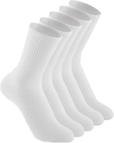 5 Pairs Women's Men's Socks Cotton Crew Athletic Running Sports Comfort Fit Ankle Socks in Saudi Arabia