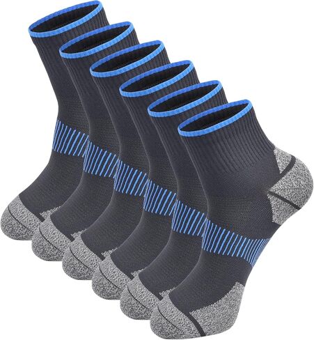 Mens and Womens Anti Odor Blister Resistant Seamless Thin Compression Quarter Crew Athletic Cycling Socks in Saudi Arabia