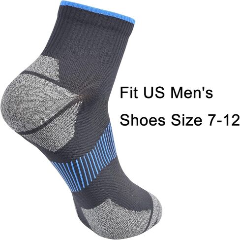 Mens and Womens Anti Odor Blister Resistant Seamless Thin Compression Quarter Crew Athletic Cycling Socks in Saudi Arabia
