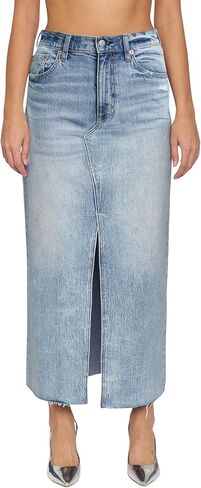 DAZE Women's Girl Next Door Denim Maxi Skirt in Saudi Arabia
