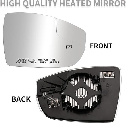Driver Side Mirror Replacement for 2012 2013 2014 2015 2016 2017 2018 Ford Focus Mirrors Glass - Convex Mirror Glass, Left Side Rear View Mirror with Heated in Saudi Arabia