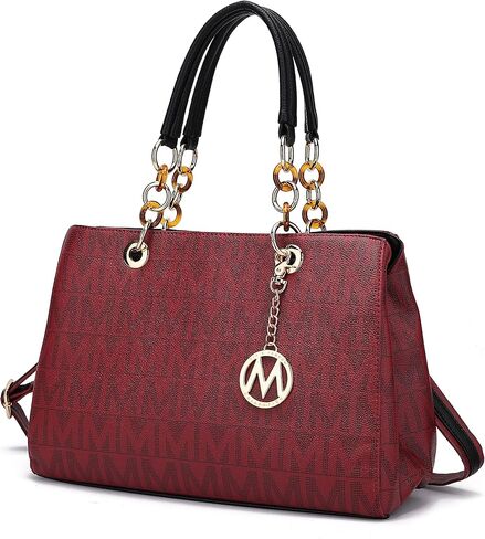 MKF Collection Crossbody Satchel Tote Handbag for Women, Shoulder Bag Strap – PU Leather Pocketbook – Top Handle Woman Purse in Saudi Arabia