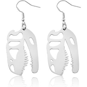 Dinosaur Dangle Earrings T-Rex Skull Dinosaur Earrings Animal Earrings Gift For Dinosaur Lover