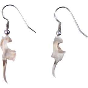 Treasure Gurus Real Rattlesnake Fang Teeth Drop Earring Set Genuine Snake Tooth Tribal Fashion Jewelry Gift