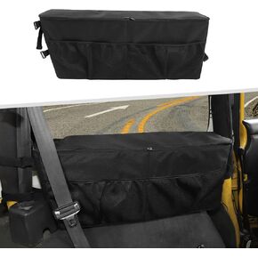 Jimen Compatible with Jeep Wrangler TJ 1997-2006, Trunk Storage Bag Cargo Organizer, Driver Side