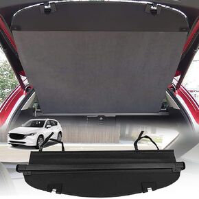Retractable Cargo Cover Compatible with 2013-2016 Mazda Cx-5 Trunk Cover Black
