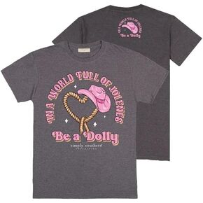 Simply Southern in A World Full of Jolenes Be A Dolly - Rope Heart - Cowboy Hat - Youth T-Shirt