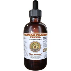HawaiiPharm Fennel Liquid Extract, Fennel (Foeniculum Vulgare) Seed Powder Tincture Supplement 2 oz