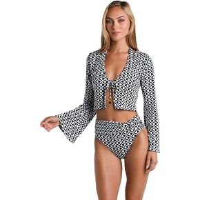 Sunshine 79 Women's Standard Long Sleeve Top Cover Up