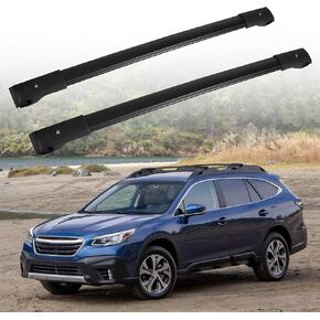 AUXMART Roof Rack Crossbars fits for Subaru Crosstrek 2018-2022 Impreza 2017-2023 Aluminum Luggage Cargo Bars Rack with Side Rail (Raised Rails)