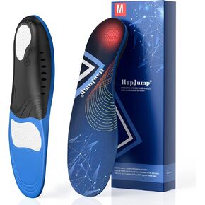 Plantar Fasciitis Pain Relief Feet Insoles Orthotics Arch Support Insoles with Motion Control Shoe Inserts Work Boot Flat Feet Comfortable for Men and Women Improve Balance, S