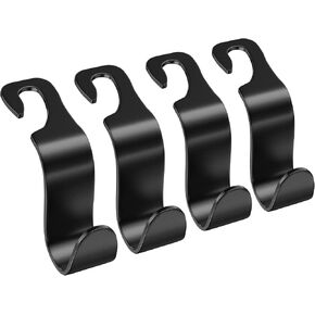 Car Headrest Hooks, XUAMZ Car Vehicle SUV Backseat Organizer Storage Headrest Hanger Holder Hooks for Handbag Purse Grocery Coat Clothes Bag 4 Pack in Saudi Arabia