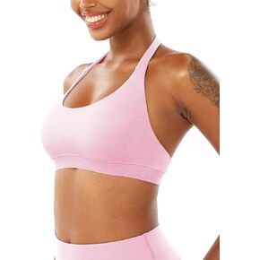 YEOREO Eleia حمالة صدر رياضية للنساء بدون خياطة على شكل حرف U وقابلة للإزالة ومبطنة بظهر مفتوح وتمارين اليوجا والجيم قطع علوية بدون أكمام in Kuwait