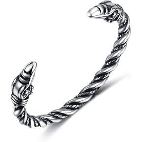 الرجال الكفة سوار مجوهرات الفولاذ المقاوم للصدأ الإسورة المفتوحة هدية in Kuwait