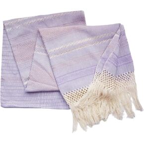 Baby Trapoz Mexican Rebozo Shawl w/articela detail, Ideal for Natural Birth, Doula Massage, 98.5", Lavender