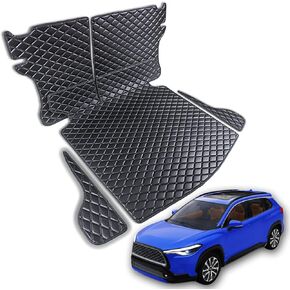 Cargo Mat for 2022-2025 Toyota Corolla Cross Trunk Mat ＆ Rear Backrest Mat Cargo Liners All Weather Waterproof Accessories
