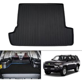 KUST Custom Fit Cargo Mat for 2010-2024 2025 Toyota 4Runner Accessories (Only for 7 Seats), TPE Rubber Cargo Liner All Weather Trunk Mat