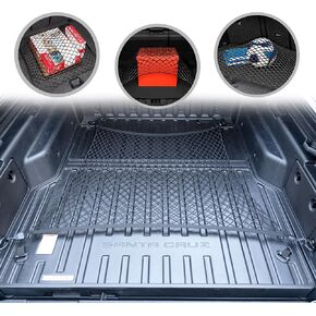 Floor Style Elastic Trunk Cargo Net for Hyundai Santa Cruz 2022-2025 - Premium Trunk Organizers & Storage - Cargo Net for Pickup Truck Bed - Truck Bed Divider - Car Organizer for Pickup